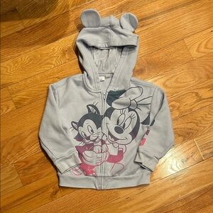 GAP Kids Gray Hoodie with Cartoon Characters